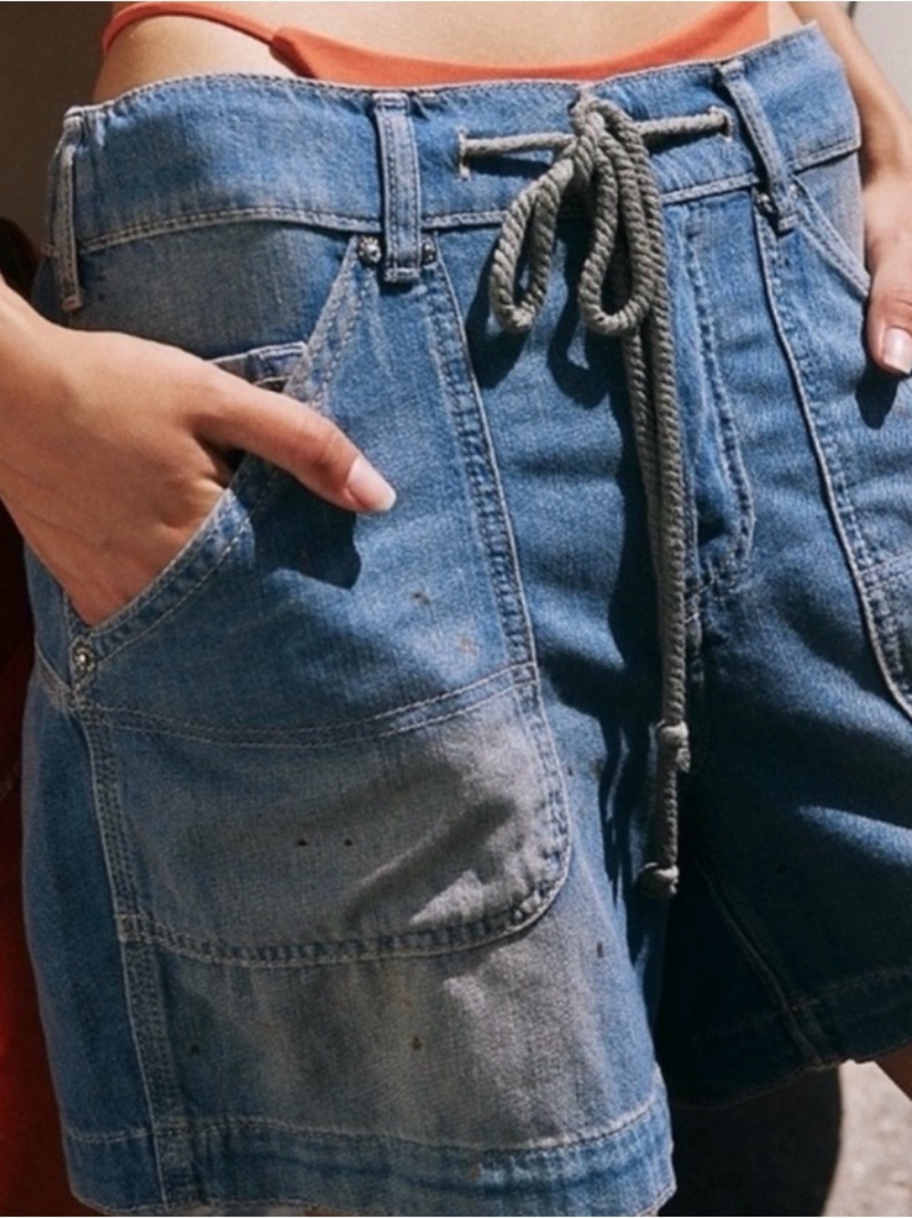 We The Free By Free People:” Second Chances” Pull-On Shorts. NWOT